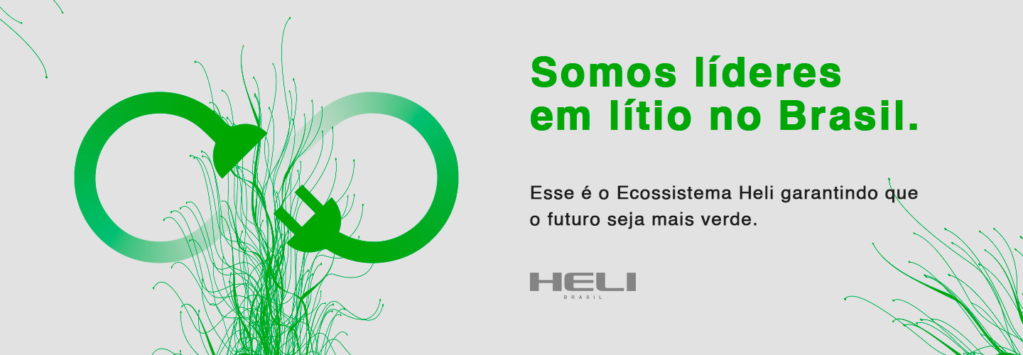 Somos líderes em lítio no Brasil. Esse é o Ecossistema Heli garantindo que o futuro seja mais verde.